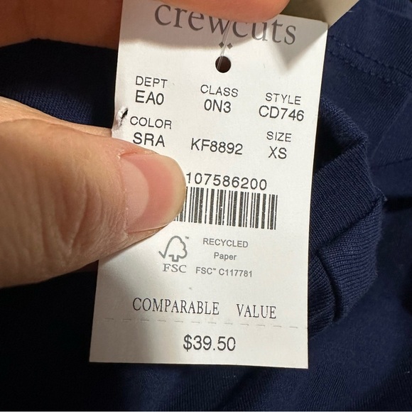 J crew Girls' sequin rainbow tee - Picture 2 of 2